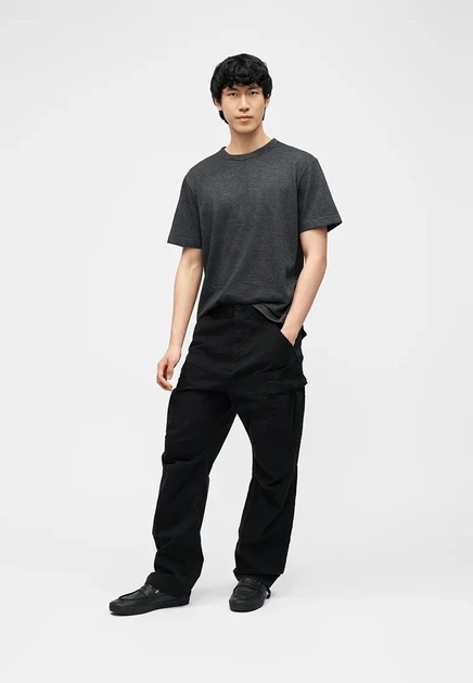 Мужские брюки-карго Gap Relaxed Fit, черные
