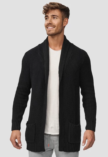 INDICODE JEANS ANAHEIM - Cardigan - black black