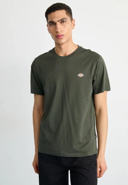 Dickies MAPLETON - Basic T-shirt - white olive green