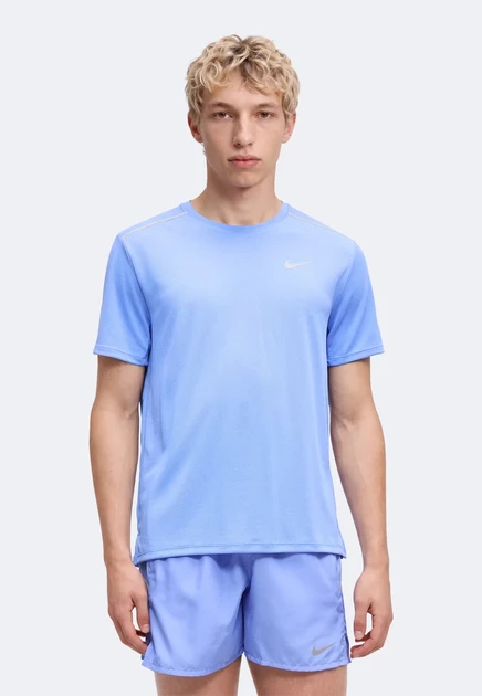 Nike Performance MILER  - Sports T-shirt - black royal pulse/sapphire
