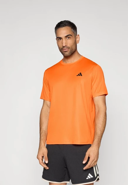 Мужская футболка Adidas Performance Base, бело-оранжевая