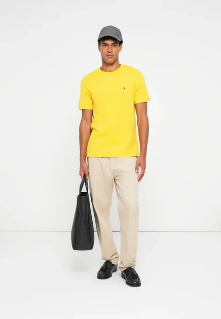 Мужская футболка Tommy Hilfiger Seasonal Solid, желтая