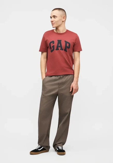 Мужская футболка Gap Everyday Soft Logo, красная