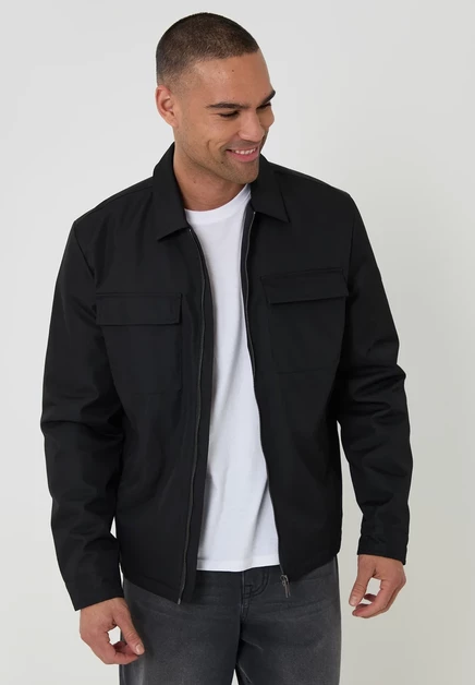Мужская легкая куртка Threadbare Hitchin, черная