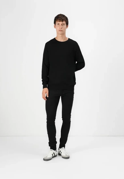 Мужские джинсы-скинни Jack & Jones JJILIAM, черные