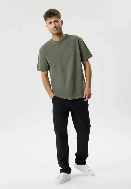 TWO SOON 2 Pack Heavy - Basic T-shirt - asphalt dusty olive