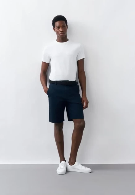 Мужские футболки Calvin Klein Stretch, 2 шт., бело-синие
