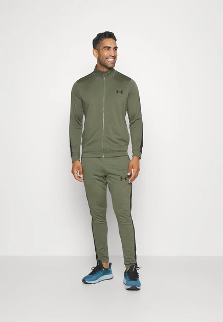 Мужской спортивный костюм Under Armour Rival Knit, зелено-черный