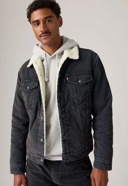Levi's® TYPE 3 TRUCKER - Denim jacket - ermine black