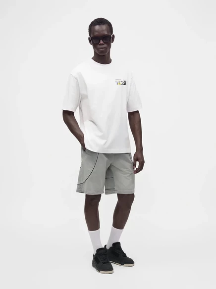 Мужская футболка Off-White Industrial Arrow Skate, белая