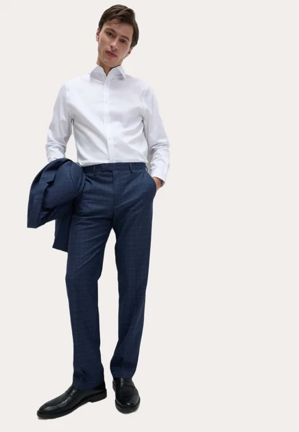 Мужская рубашка Marks & Spencer Pure Textured, белая