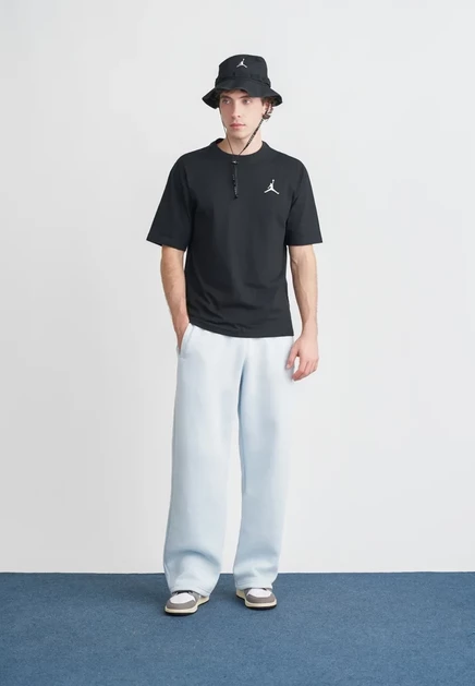 Мужская футболка Jordan Jumpman Crew, бело-черная