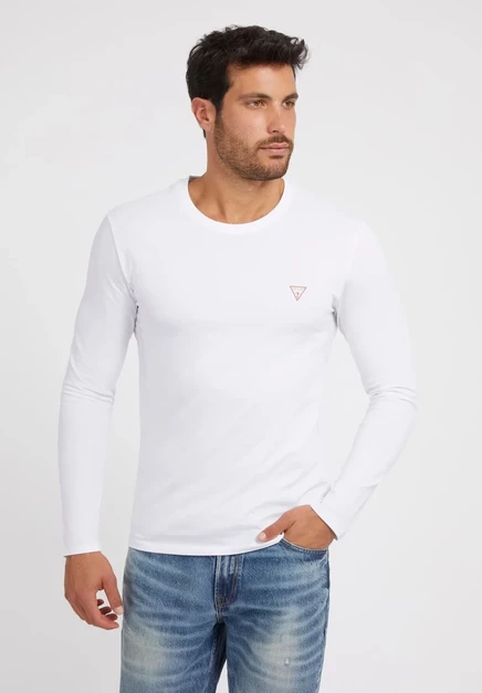 Мужской лонгслив Guess Core Tee, белый