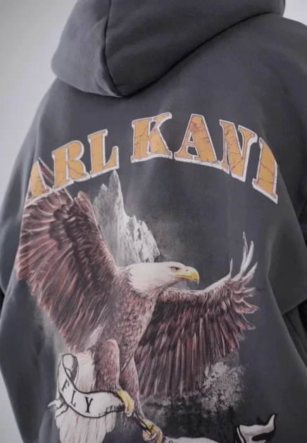 Унисекс-худи Karl Kani SMALL SIGNATURE, чёрное