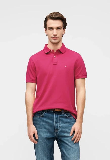 Tommy Hilfiger 1985 REGULAR POLO - Polo shirt - desert sky eccentric magenta