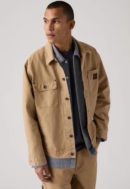 Мужская джинсовая куртка Levi's Sunrise, коричневая