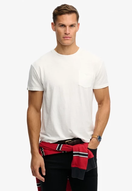 Мужская футболка Superdry Co, аквамарин/синий/лайм/белый