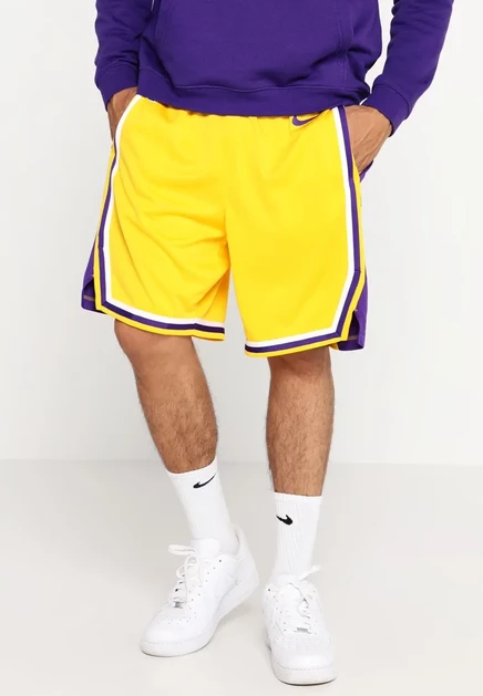 Мужские баскетбольные шорты Nike Lakers Swingman, желто-фиолетовые