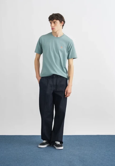 Мужская базовая футболка Dickies Mapleton, бело-синяя