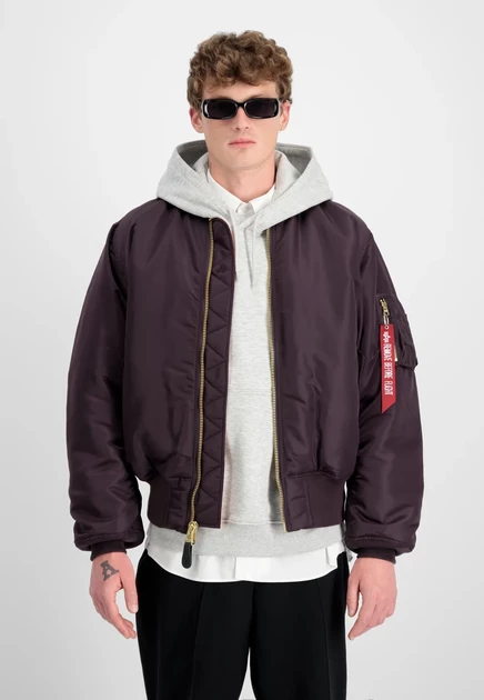 Унисекс бомбер Alpha Industries MA-1, сливовый