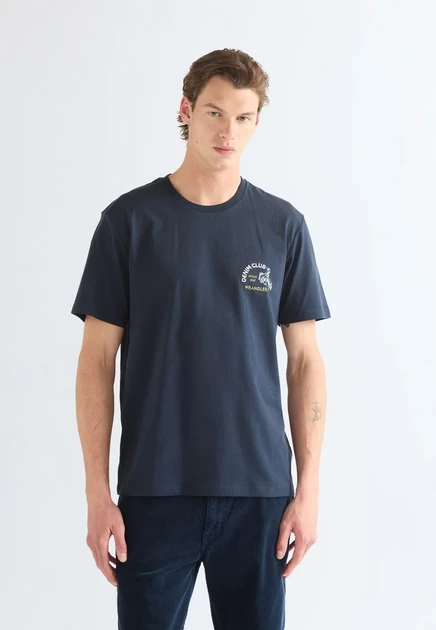 Wrangler SMALL GRAPHIC TEE - Basic T-shirt - black beauty dark sapphire