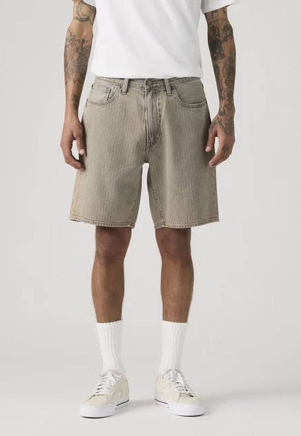 Мужские джинсовые шорты Levi's 468 Loose, бежевые