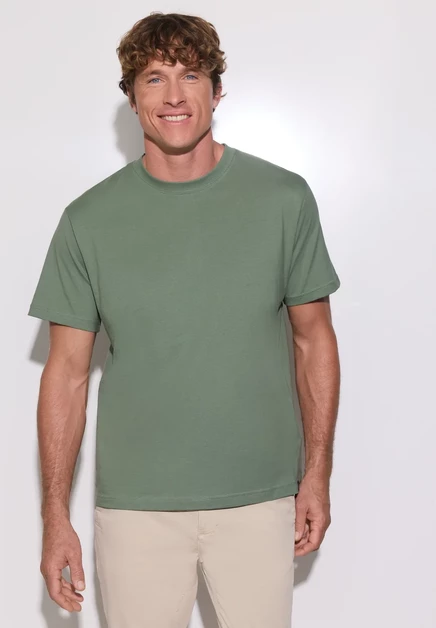 Мужская футболка Street One MEN Basic, ивово-зеленая