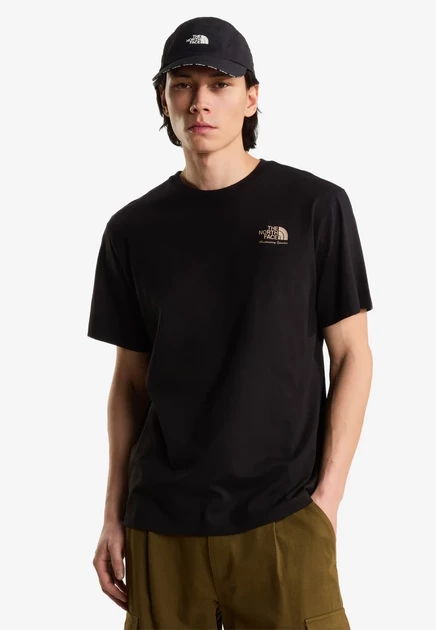 Футболка The North Face U OG Store с принтом, бордовая