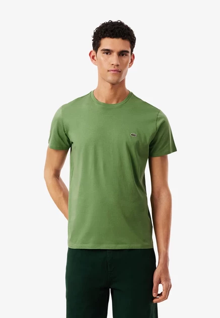 Lacoste TH6709_ZIH - Basic T-shirt - blanc vert tilleul-m
