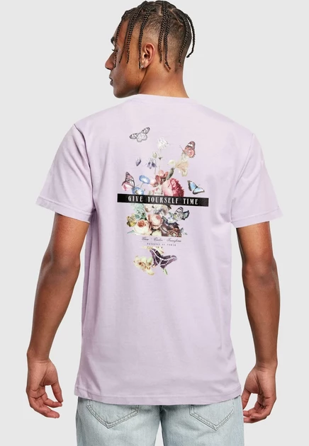 Мужская футболка Mister Tee Give Yourself Time, сиреневая