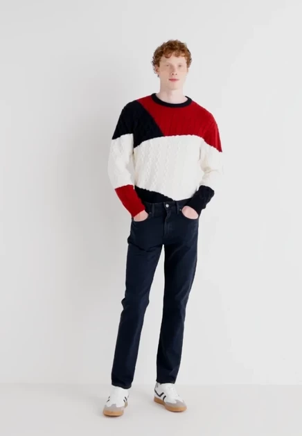 Мужские джинсы Levi's 502 Taper, зауженные, синие