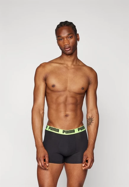 Мужские боксеры Puma Everyday Basic 2 Pack, серые/желтые