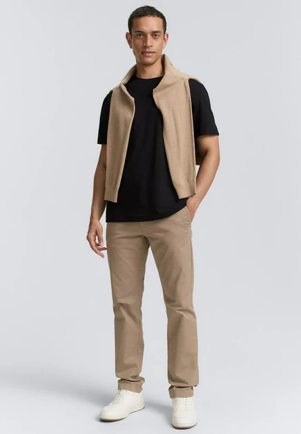 Мужские футболки Tom Tailor Basic, 2 шт., черно-белые