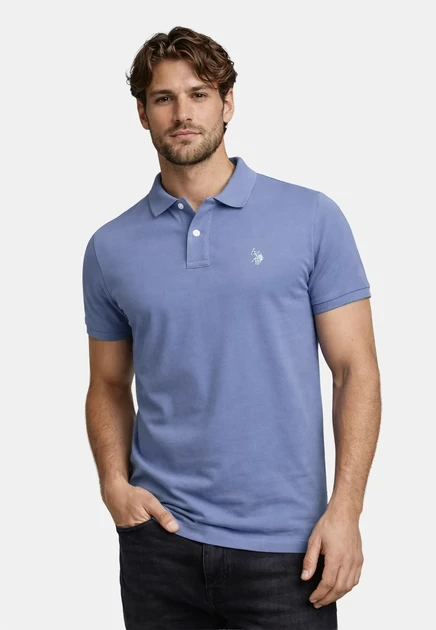 Мужское поло U.S. Polo Assn. USBrodyy, синее