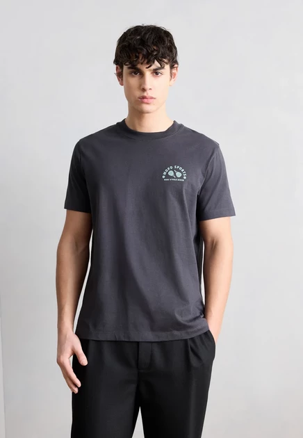 Мужская футболка Marc O'Polo Denim с принтом, графитовая
