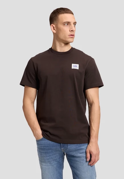 Lee WORKWEAR TEE - Basic T-shirt - ecru chocolate torte