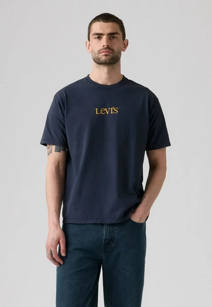 Мужская футболка Levi's Vintage Fit 501, бежевая/синяя