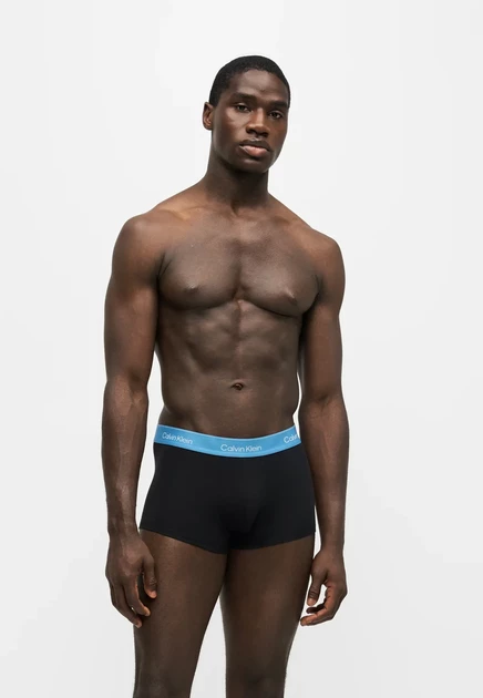Calvin Klein Underwear ICON 3 PACK - Trunks - black poseidon blue/plein air/red plum
