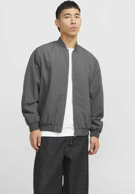 Мужской бомбер Jack & Jones JJECHARGE, серый