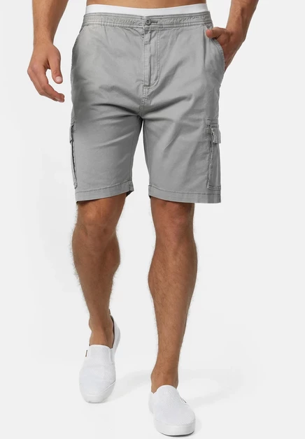 Мужские шорты Indicode Jeans Kinnaird, светло-серые