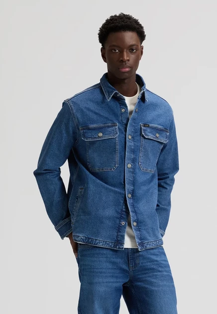 Мужская рубашка Lee 2 Pocket Overshirt, синяя