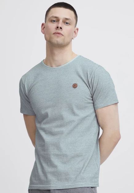 Мужская футболка Indicode Jeans IDLUPKO, небесно-синяя