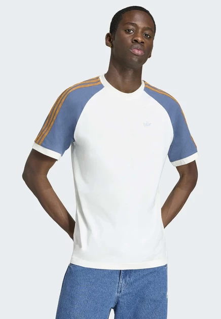 Футболка унисекс adidas Originals Cali Tee, розово-синяя