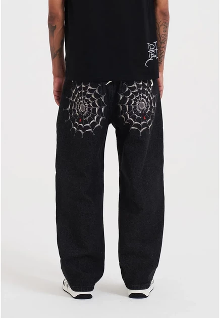 Мужские джинсы Ed Hardy Relaxed Fit, черные