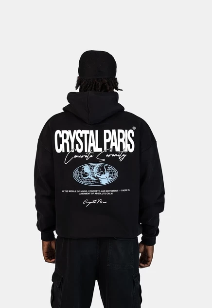 Мужское худи Crystal Paris Serenity, черное