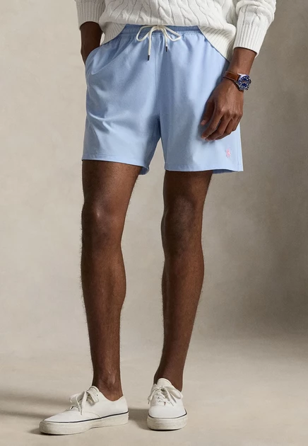 Polo Ralph Lauren 5.75-INCH TRAVELER CLASSIC SWIM TRUNK - Swimming shorts - white office blue