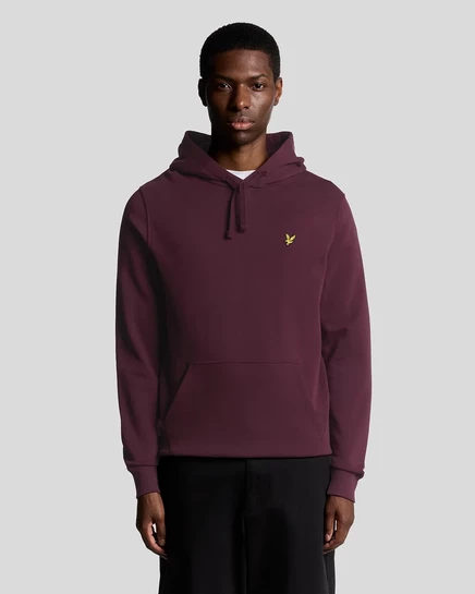 Мужское худи Lyle & Scott, бордовое
