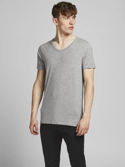 Мужская футболка Jack & Jones Basic, серая