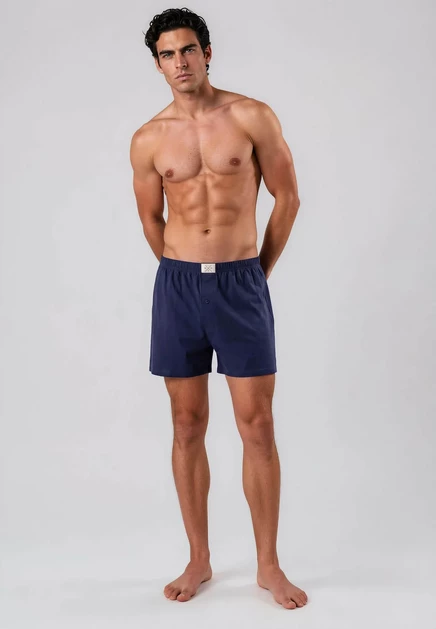 Мужские боксеры MG-1 Jersey, 3 пары, темно-синие