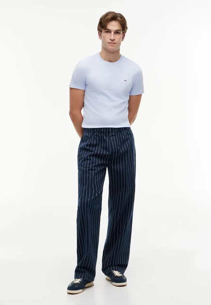Мужские футболки Tommy Jeans Slim, 2 шт., белые/сиреневые